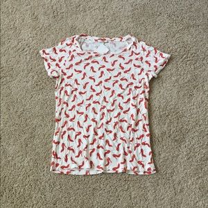 NWT Red Heel Print T-Shirt